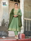 Batu Caves By Blue Hills Rayon Chanderi Foil Printed Kurti With Bottom Dupatta Wholesale Shop In Surat